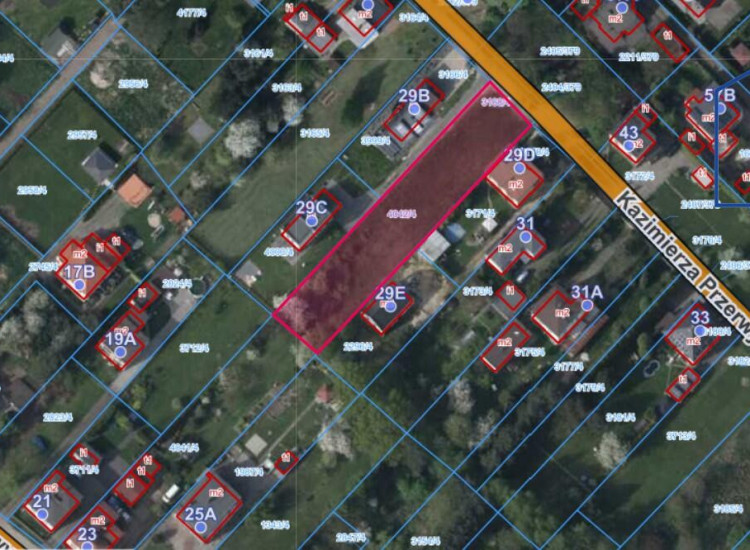 Działka Rydułtowy ul. Kazimierza Przerwy-Tetmajera Rydułtowy