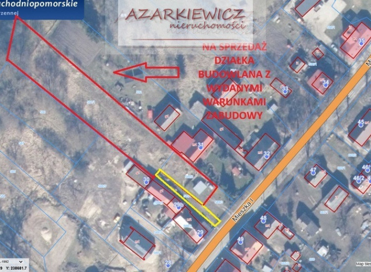 Działka Karsko, ul. Mieszka I Karsko