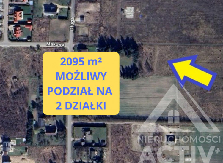 Duża dz. budowl. Możliwy podział na 2. Inwestycja! Janczewo