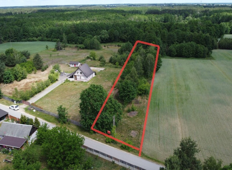 Działka budowlana 3000 m2 w Siekierce gm. Chotcza Siekierka Nowa