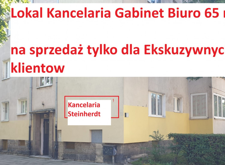 Gajowice Krucza Wrocław Krzyki 65 m2 biuro lokal 4 pokoje na sprzedaż Krucza 78 okolice Hotel Marriott four Point by Sheraton i Skay Towar Wrocław
