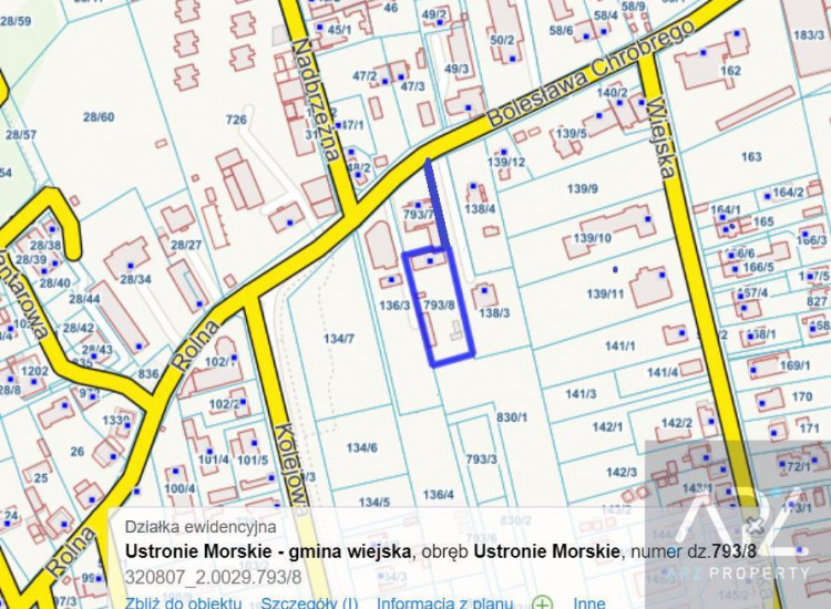 Działka Ustronie Morskie ul. Bolesława Chrobrego Piekło Dolne