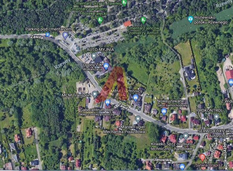 Działka Kraków Podgórze, Borek Fałęcki ul. Zawiła Kraków
