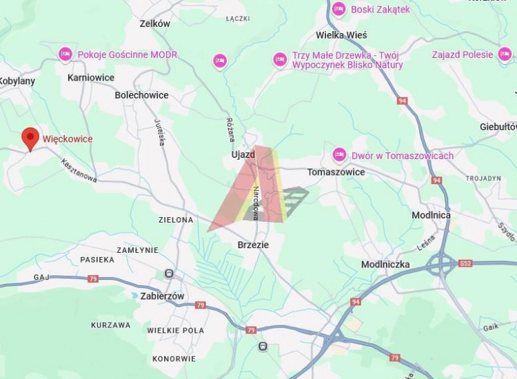 Działka Więckowice ul. Ogrodowa Więckowice