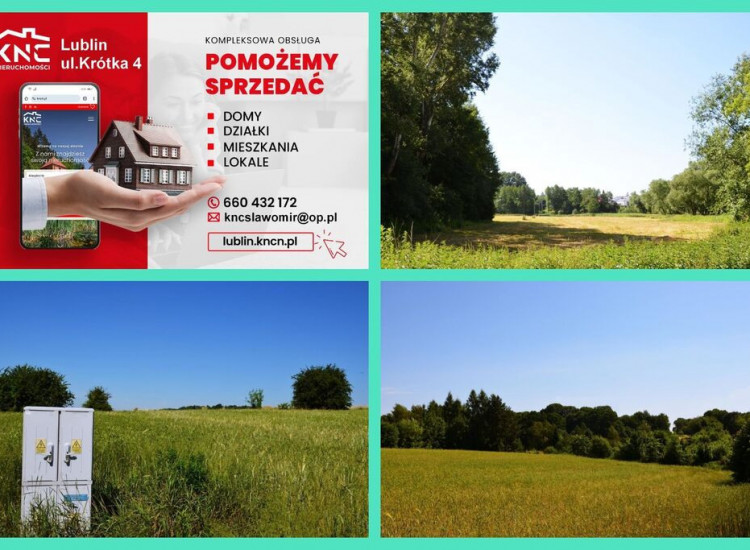 Działka rolno-budow. z szybkim dojazdem do Lublina Snopków