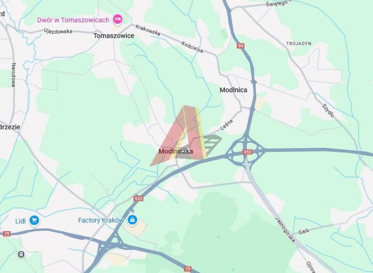 Działka Modlnica ul. Jasnogórska Modlnica