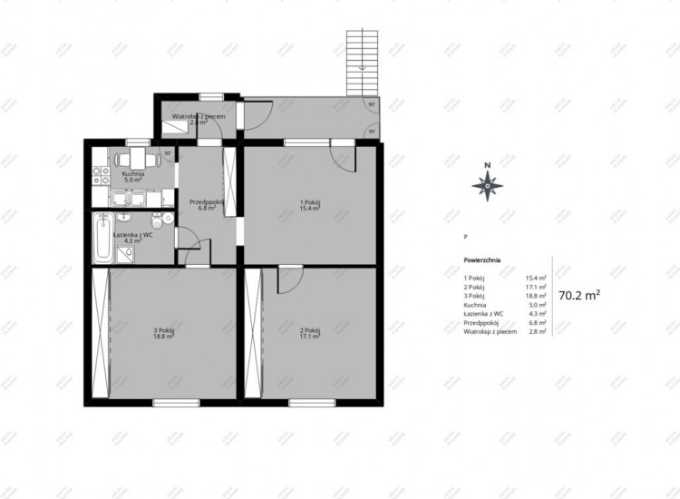Mieszkanie 3 pok.+ 660 m2 działki Kielce