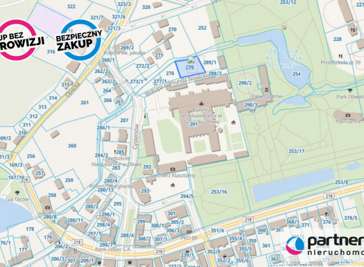 Działka Gdańsk Oliwa ul. Cystersów Gdańsk