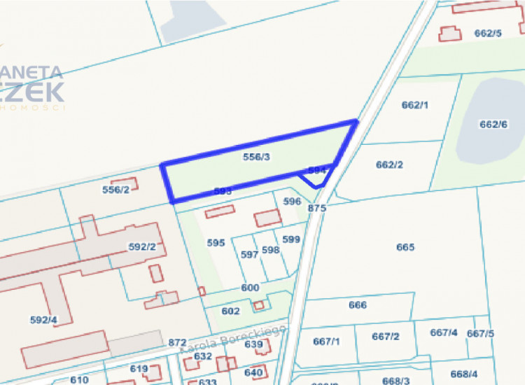 Działka Nieborów ul. Spacerowa Nieborów