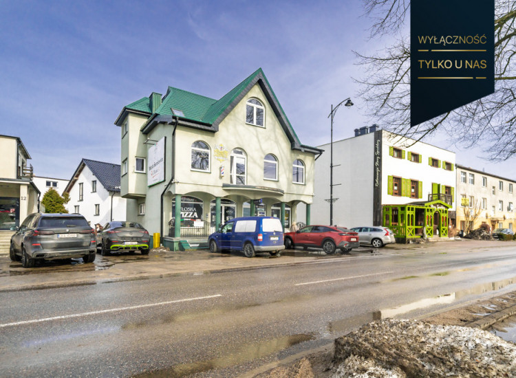 Budynek usługowy - 5 lokali, centrum Sierakowic. Sierakowice