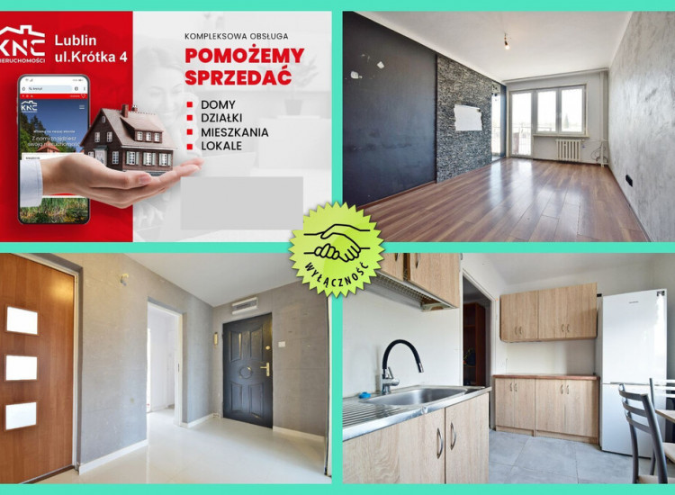 Mieszkanie 61,5 m², I piętro z miejscem parking. Lublin