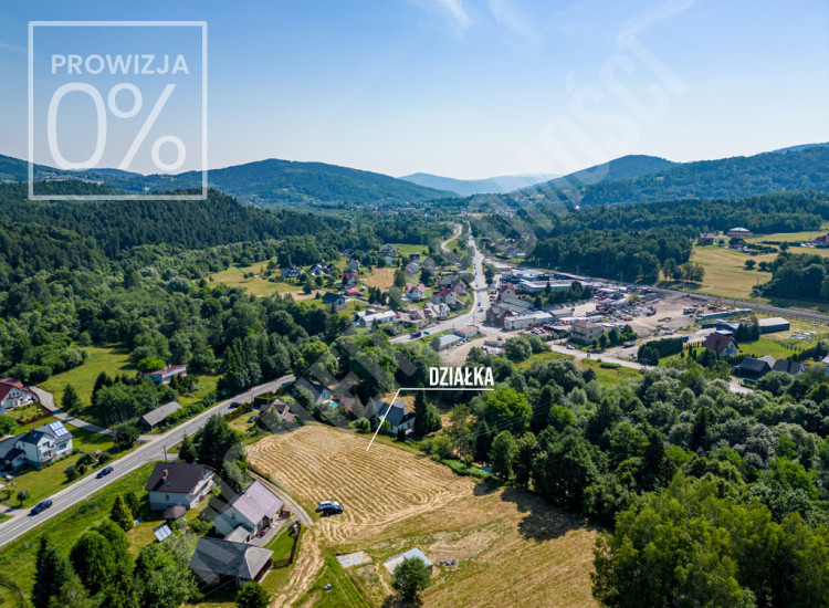 Działka mieszkaniowo-usługowa 2850 m² – Stryszawa Stryszawa