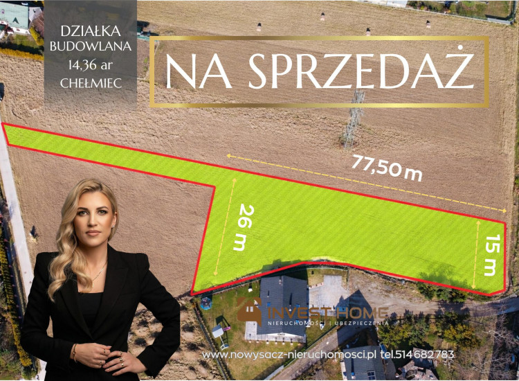 Działka Nowy Sącz Chełmiec Nowy Sącz