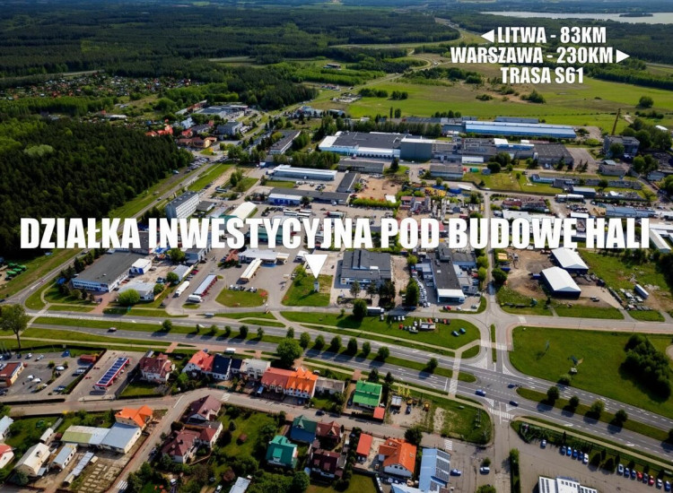 Działka Ełk Zatorze ul. Podmiejska Ełk