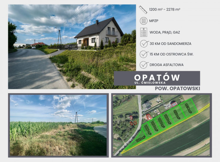 Działka Opatów ul. Ćmielowska Opatów