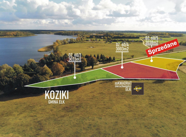 Działka Ełk Koziki Ełk