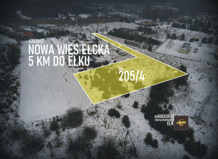 Działka Ełk Nowa Wieś Ełcka ul. Sportowa Ełk