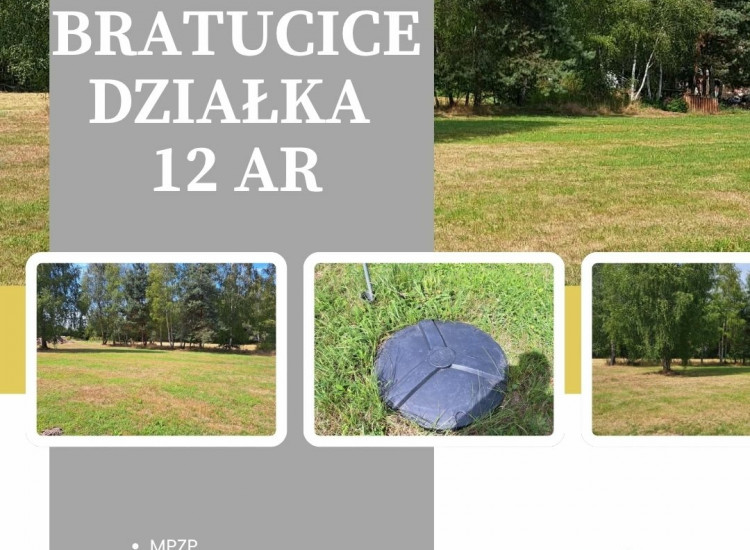 Bratucice gm. Rzezawa działka budowlana 12 ar Bratucice