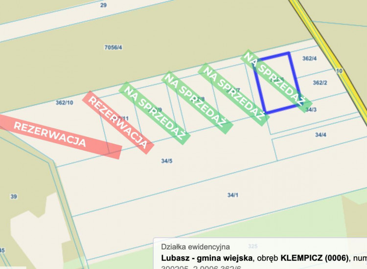 Działka Klempicz Klempicz