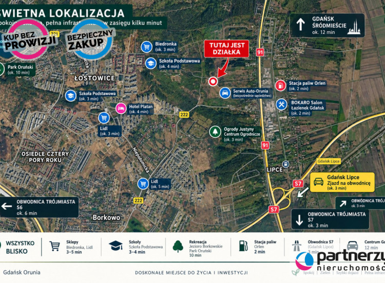 Działka Gdańsk Maćkowy ul. Ireny Kosmowskiej Gdańsk