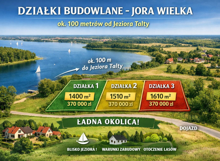 Działka Jora Wielka ul. Jora Wielka Jora Wielka