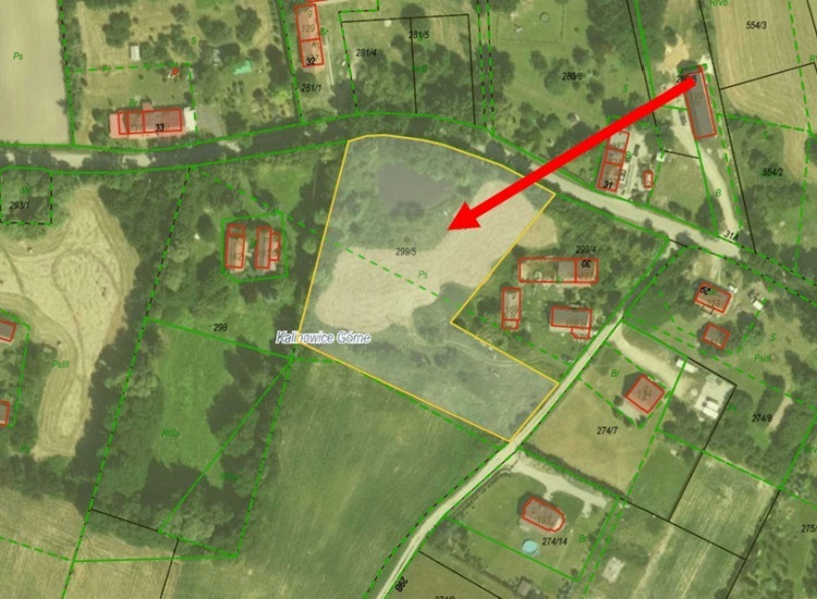 Działka Kalinowice górne Kalinowice Górne