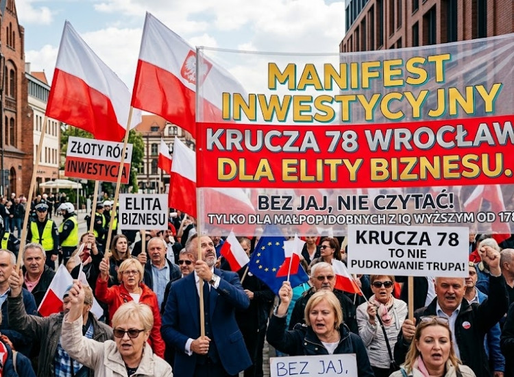 Bez JAJ   nie CZYTAC !!! tylko MAŁPopodobnych  z  IQ wyzszych od 178 KRuczA 78 To nie puDROWANie tRUPa ! >>> MANIFEST INWESTYCYJNY: Krucza 78 (Wrocław, Złoty Róg) Dla Elity Biznesu. Adres, Wrocław