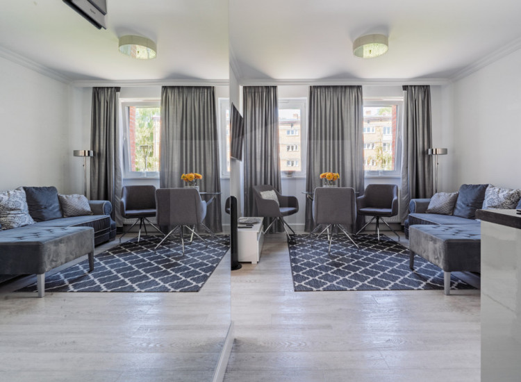 Apartament 250 m od Motławy: 2 pokoje z balkonem Gdańsk