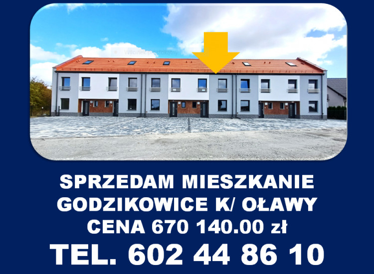 Mieszkanie 5 pokoi sprzedam Godzikowice k/Oławy stan deweloperski Oława