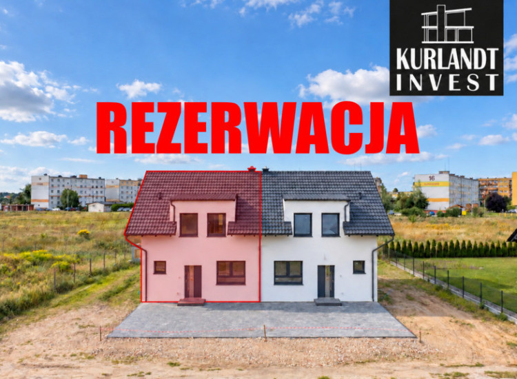 Nowoczesny dom w zabudowie bliźniaczej Sępólno Krajeńskie