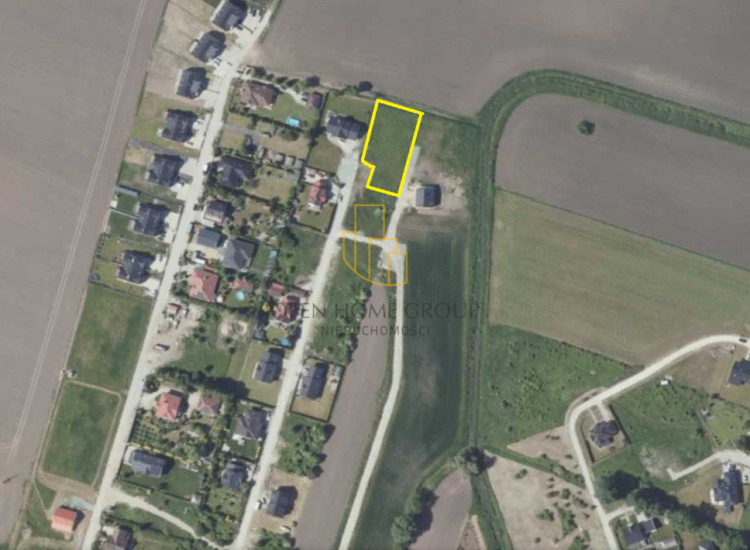 Żórawina, działka budowlana 1531 m2, media Żórawina