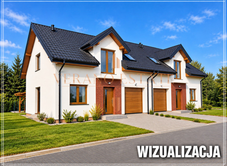 Nowy bliźniak 138 m² z garażem i ogrodem | Wiśniewo Wiśniewo