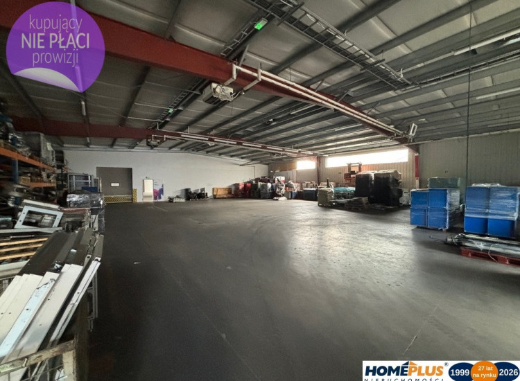 Hala 1100m2+grunt 1,6ha produkcja składy magazyny Radzymin