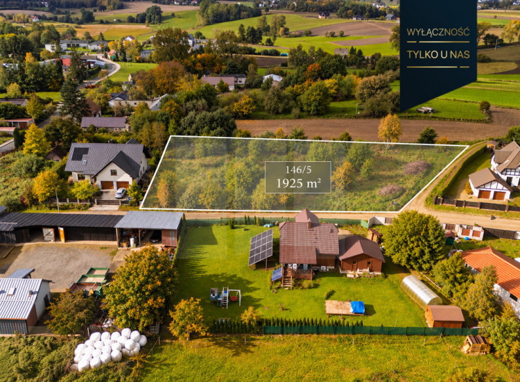Działka budowlana wśród zieleni, Warzno, 1 925 m² Warzno