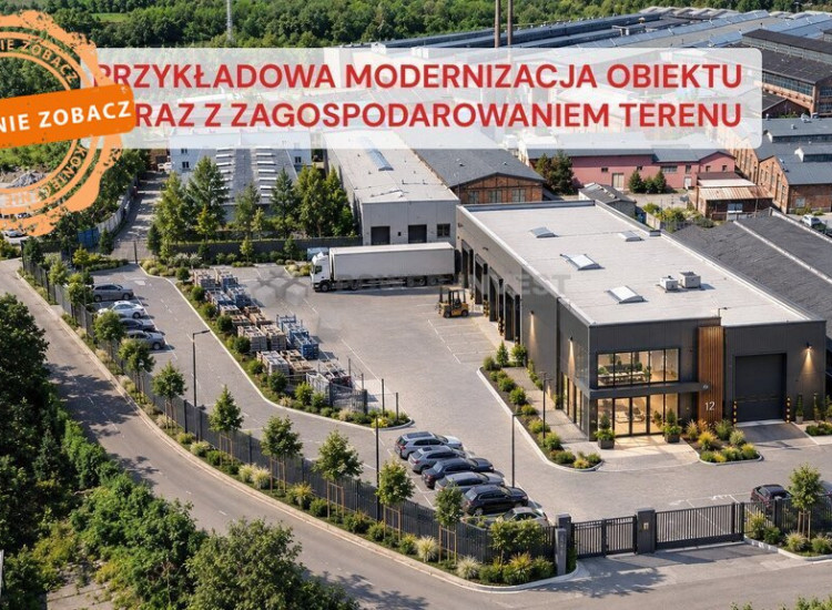 HALA PRODUKCYJNA+BIURA/CIEKAWA LOKALIZACJA Gliwice