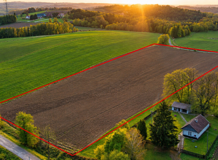 Działka rolna 2,60 ha – Łęki Górne - gm. Pilzno ! Łęki Górne